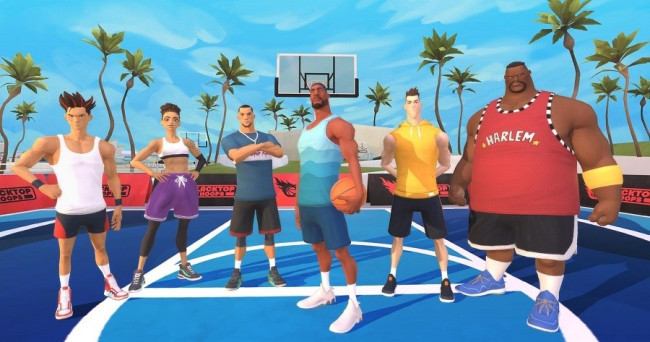 What's one of the coolest things about playing basketball in Gym Class VR with friends?