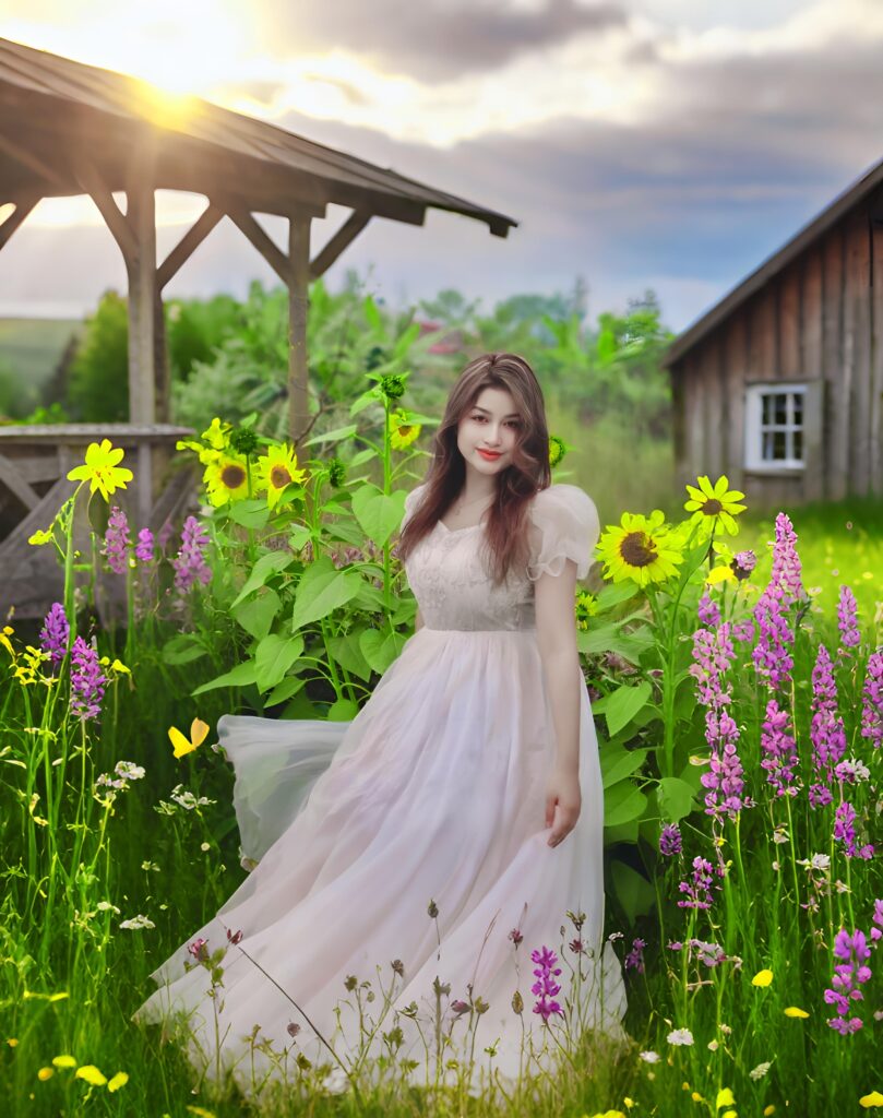 Sun Light, Cottage Nature Hypic Prompt